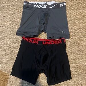 Under Armour Black Boxer Briefs/ NIKE briefs. Both good condition. Mediums